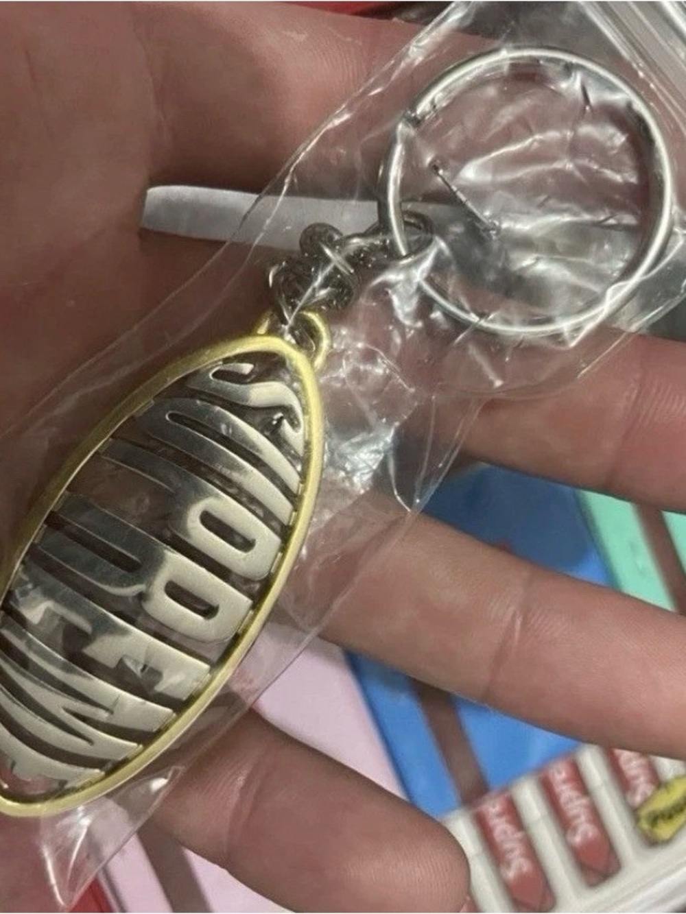 Supreme Oval Logo Keychain